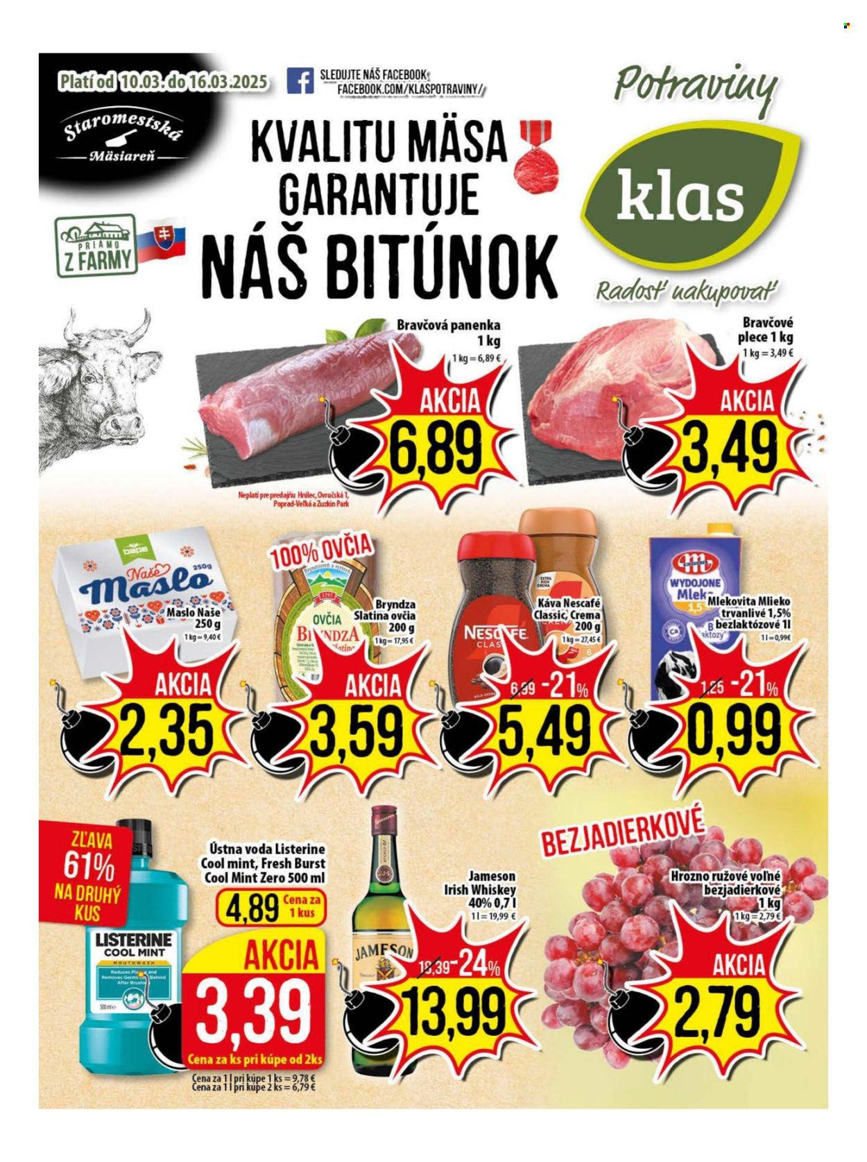 Leták Klas - 10.3.2025 - 16.3.2025. Strana 1