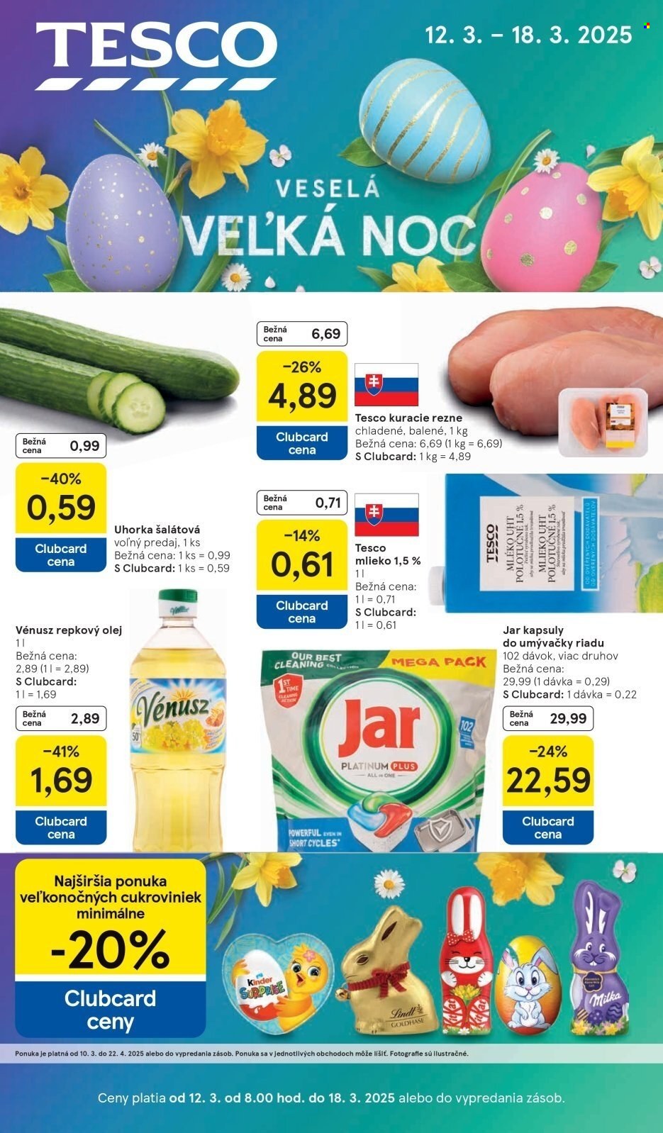 Leták TESCO - 12.3.2025 - 18.3.2025. Strana 1