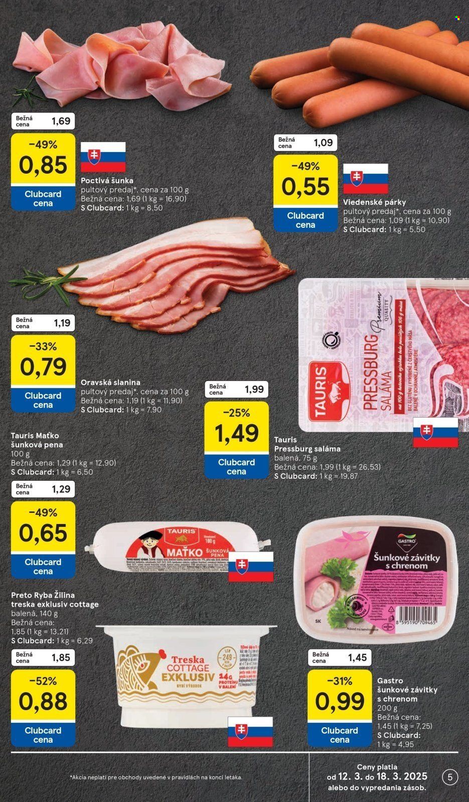 Leták TESCO - 12.3.2025 - 18.3.2025. Strana 5