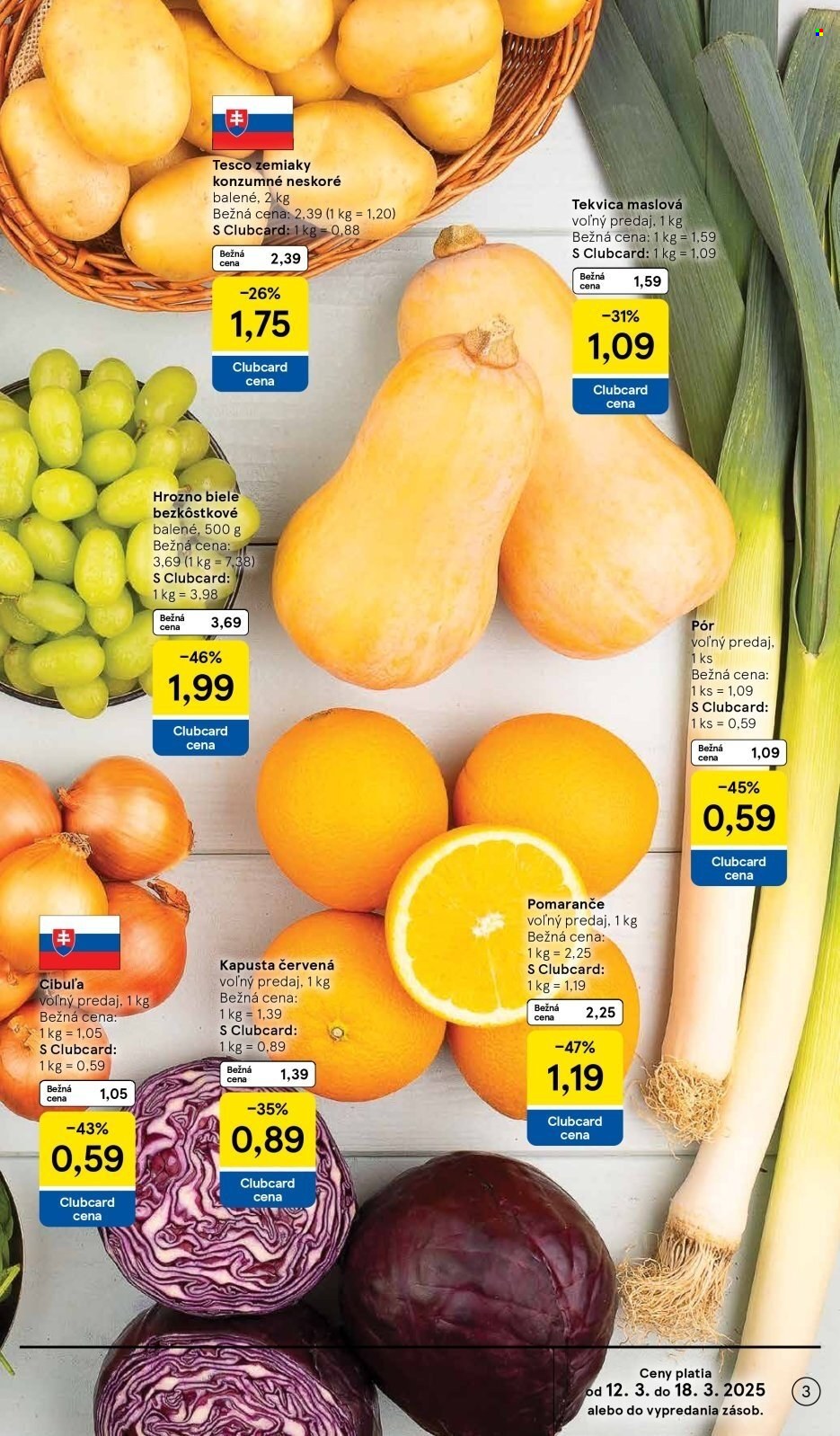 Leták TESCO supermarket - 12.3.2025 - 18.3.2025. Strana 3