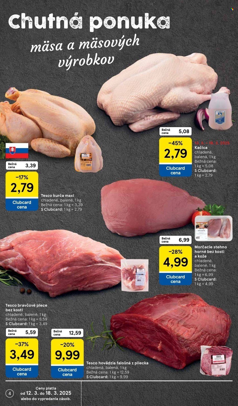 Leták TESCO supermarket - 12.3.2025 - 18.3.2025. Strana 4
