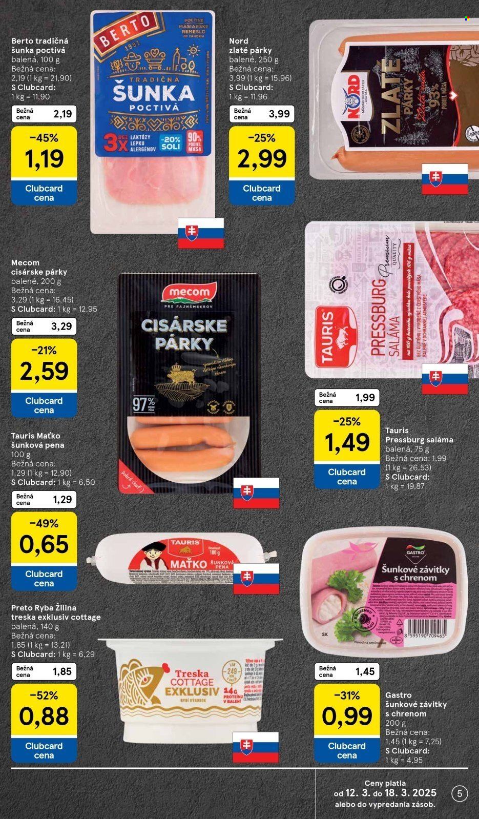 Leták TESCO supermarket - 12.3.2025 - 18.3.2025. Strana 5