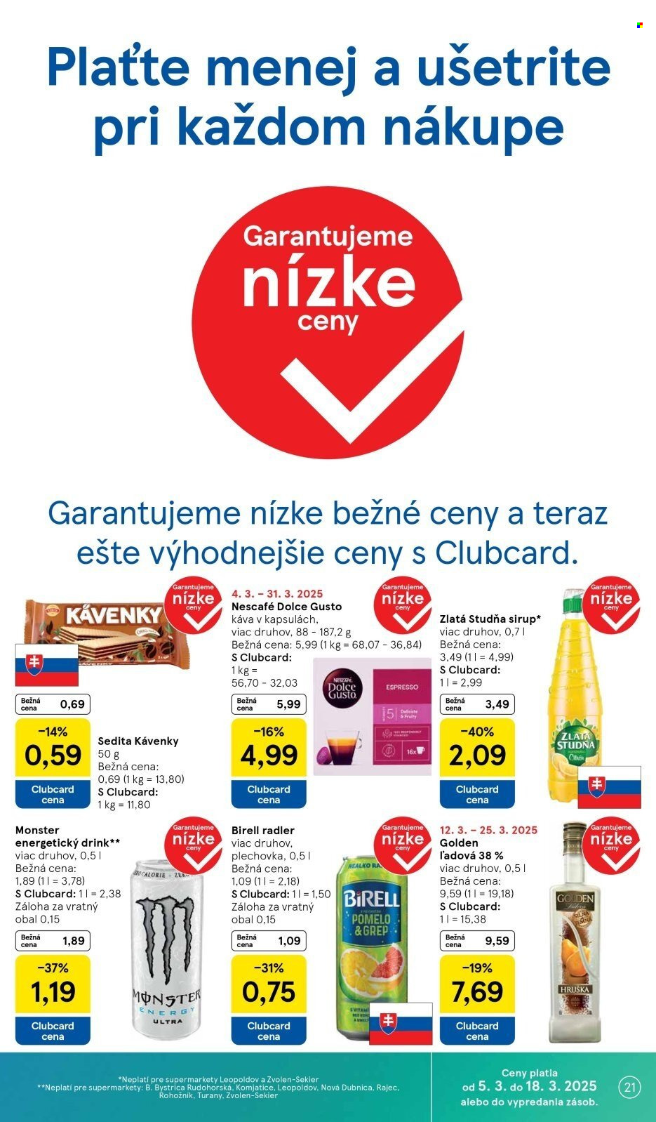 Leták TESCO supermarket - 12.3.2025 - 18.3.2025. Strana 21