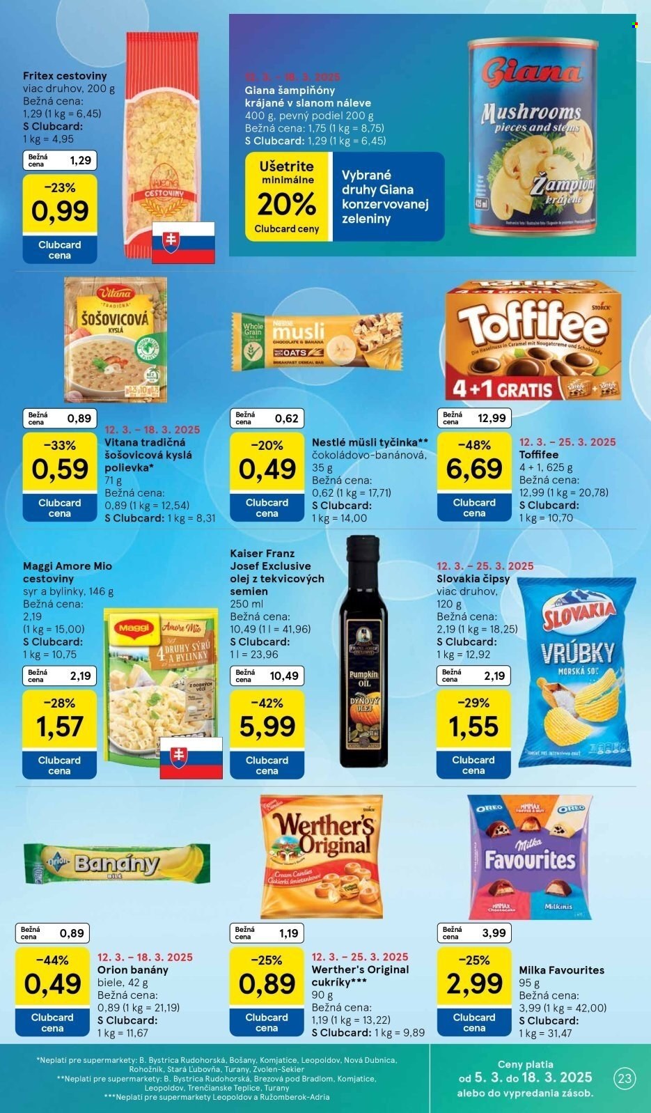Leták TESCO supermarket - 12.3.2025 - 18.3.2025. Strana 23