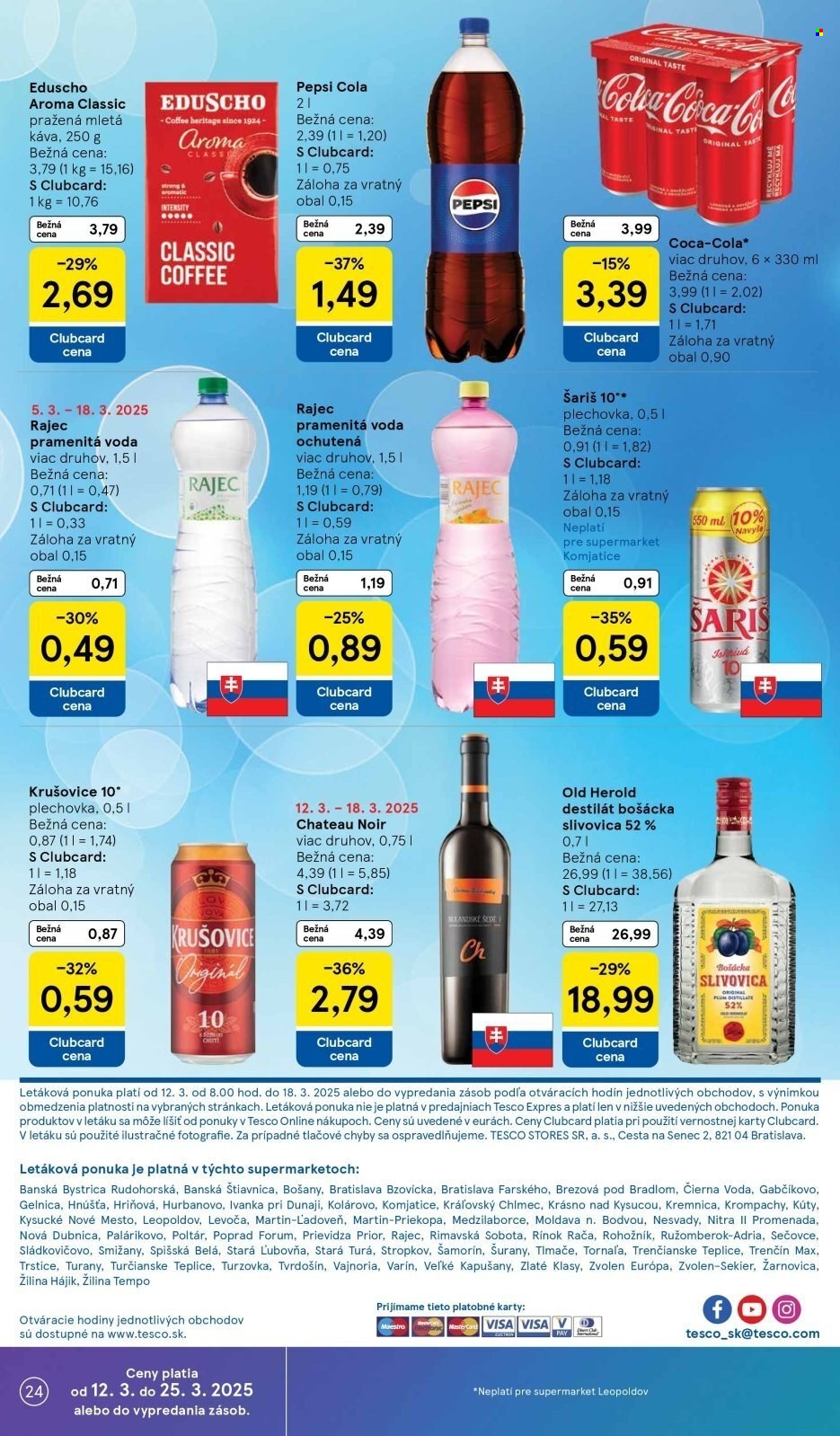 Leták TESCO supermarket - 12.3.2025 - 18.3.2025. Strana 24
