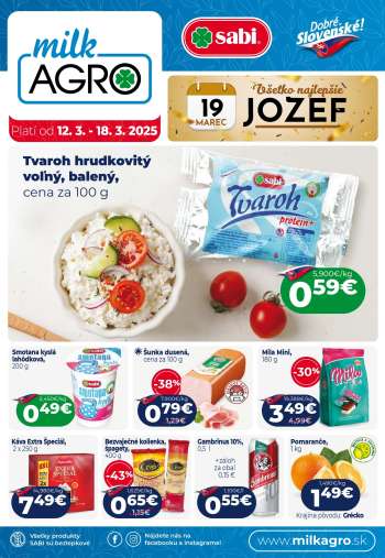 Leták Milk AGRO - 12.3.2025 - 18.3.2025.