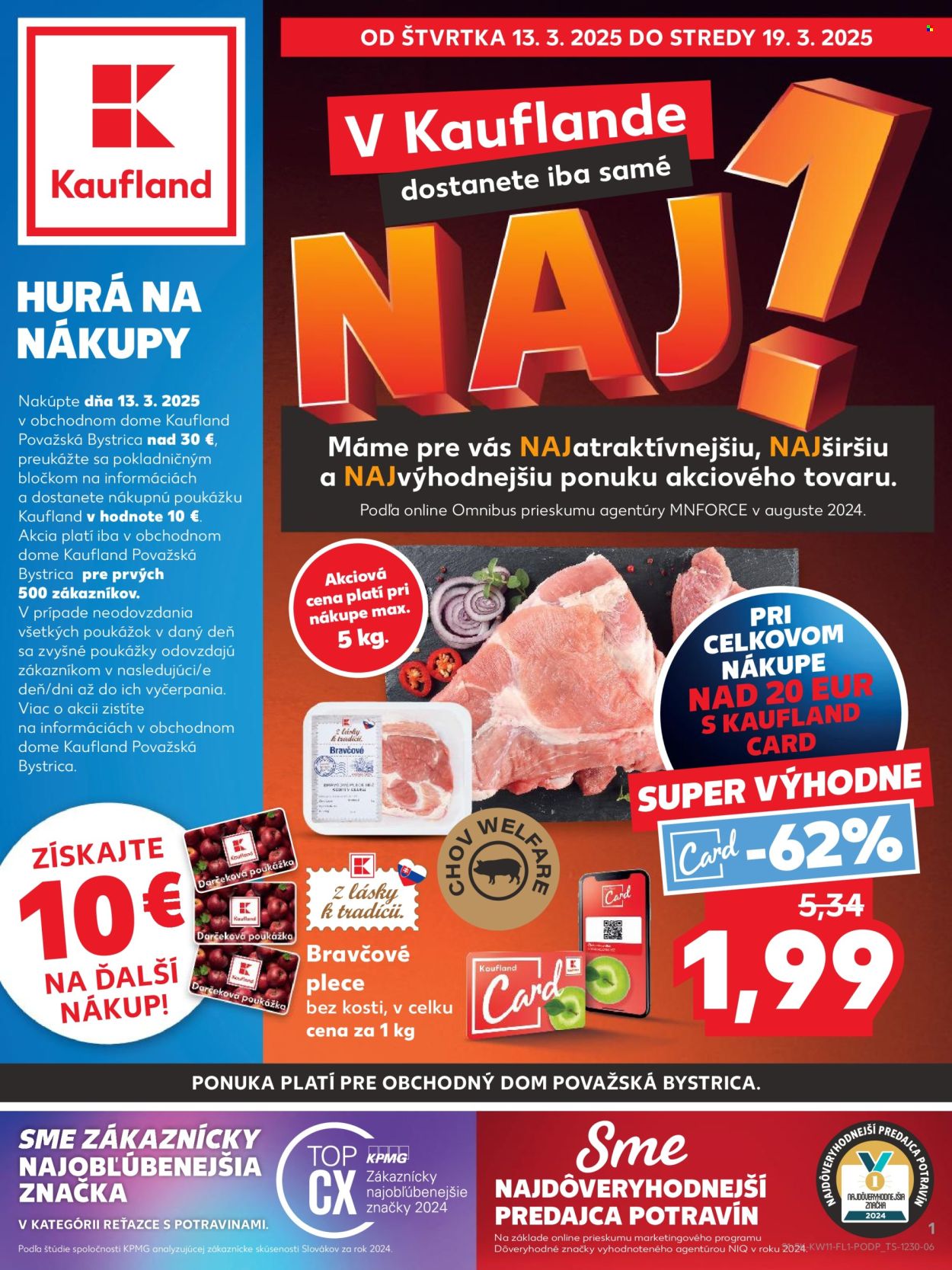 Leták Kaufland - 13.3.2025 - 19.3.2025. Strana 1
