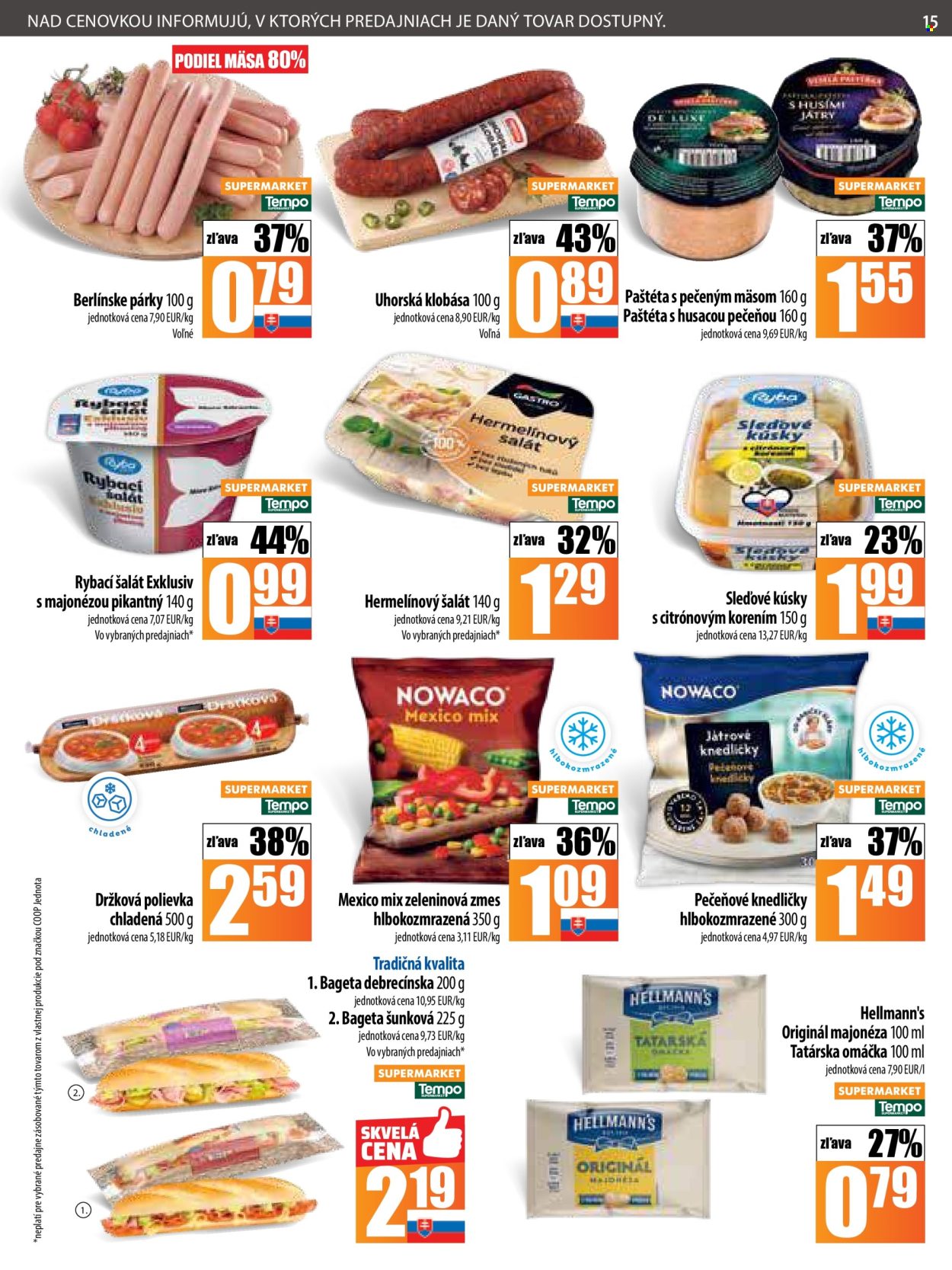Leták COOP Jednota - 13.3.2025 - 19.3.2025. Strana 15