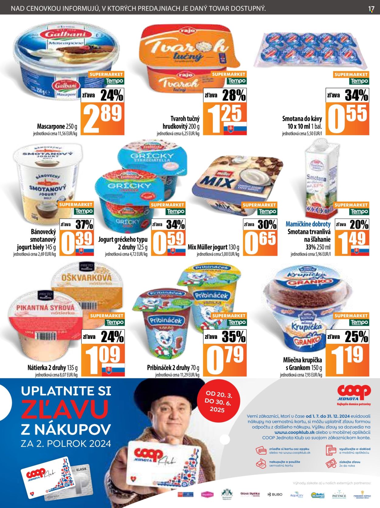 Leták COOP Jednota - 13.3.2025 - 19.3.2025. Strana 17