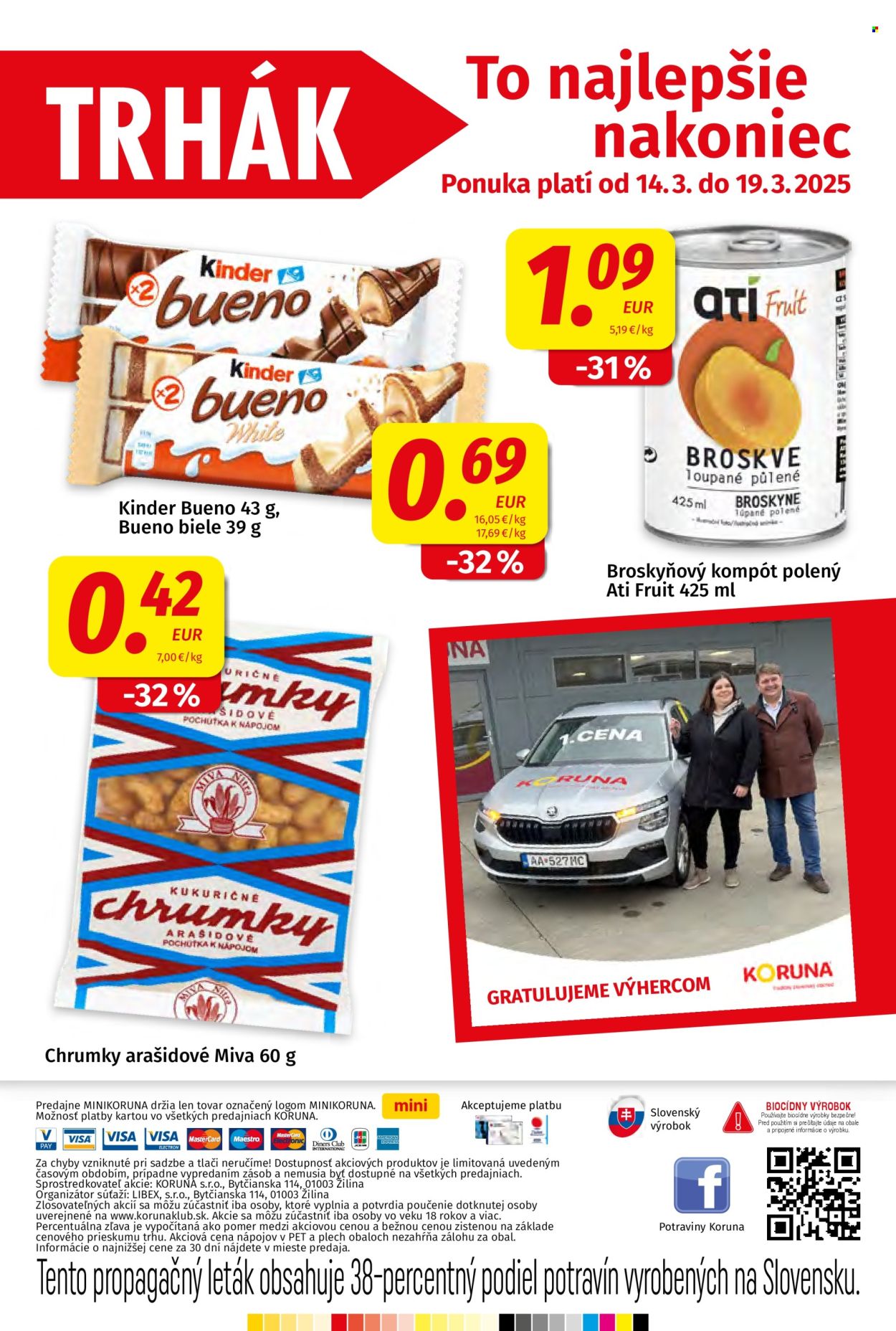 Leták Potraviny KORUNA - 7.3.2025 - 19.3.2025. Strana 20