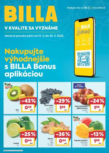 Leták Billa - 12.3.2025 - 25.3.2025.