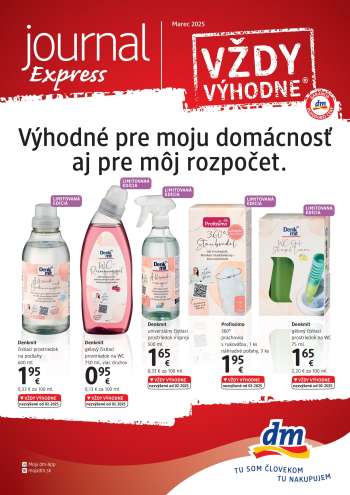 Leták dm drogerie - 1.3.2025 - 31.3.2025.
