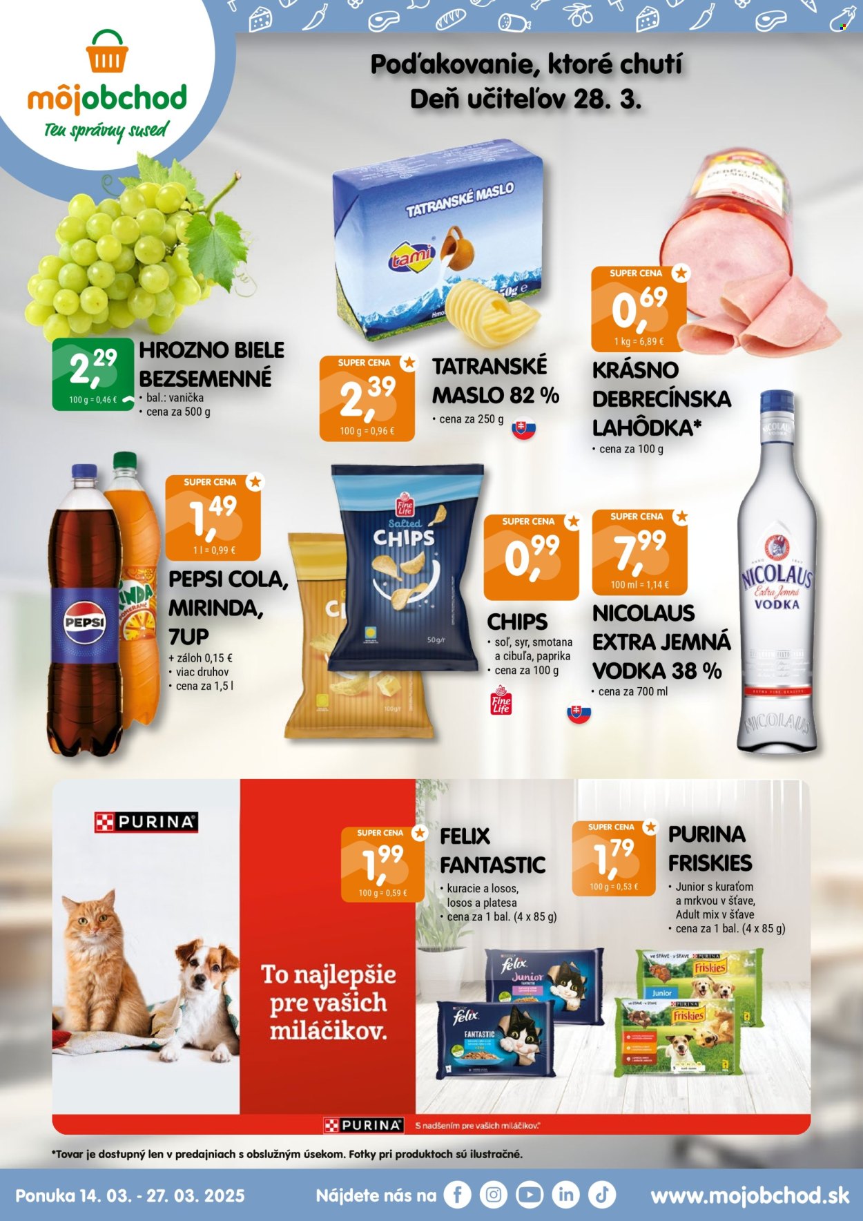 Leták Môj obchod - 14.3.2025 - 27.3.2025. Strana 1