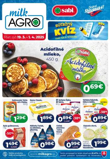 Leták Milk AGRO - 19.3.2025 - 1.4.2025.