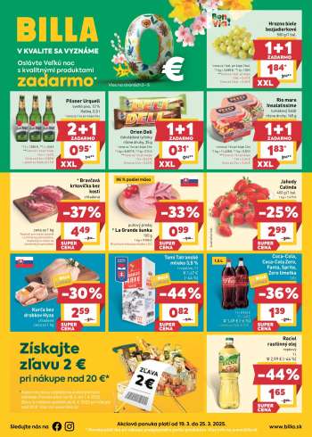 Leták Billa - 19.3.2025 - 25.3.2025.
