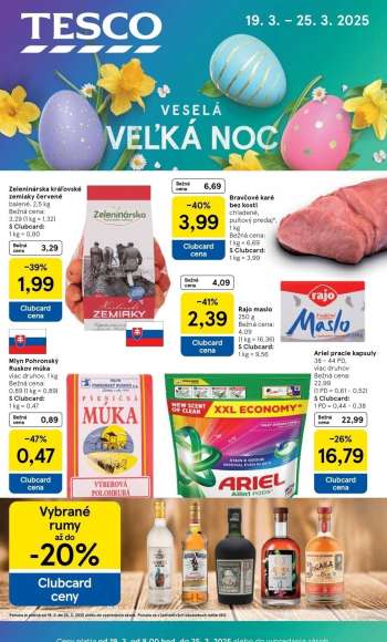Leták TESCO - 19.3.2025 - 25.3.2025.