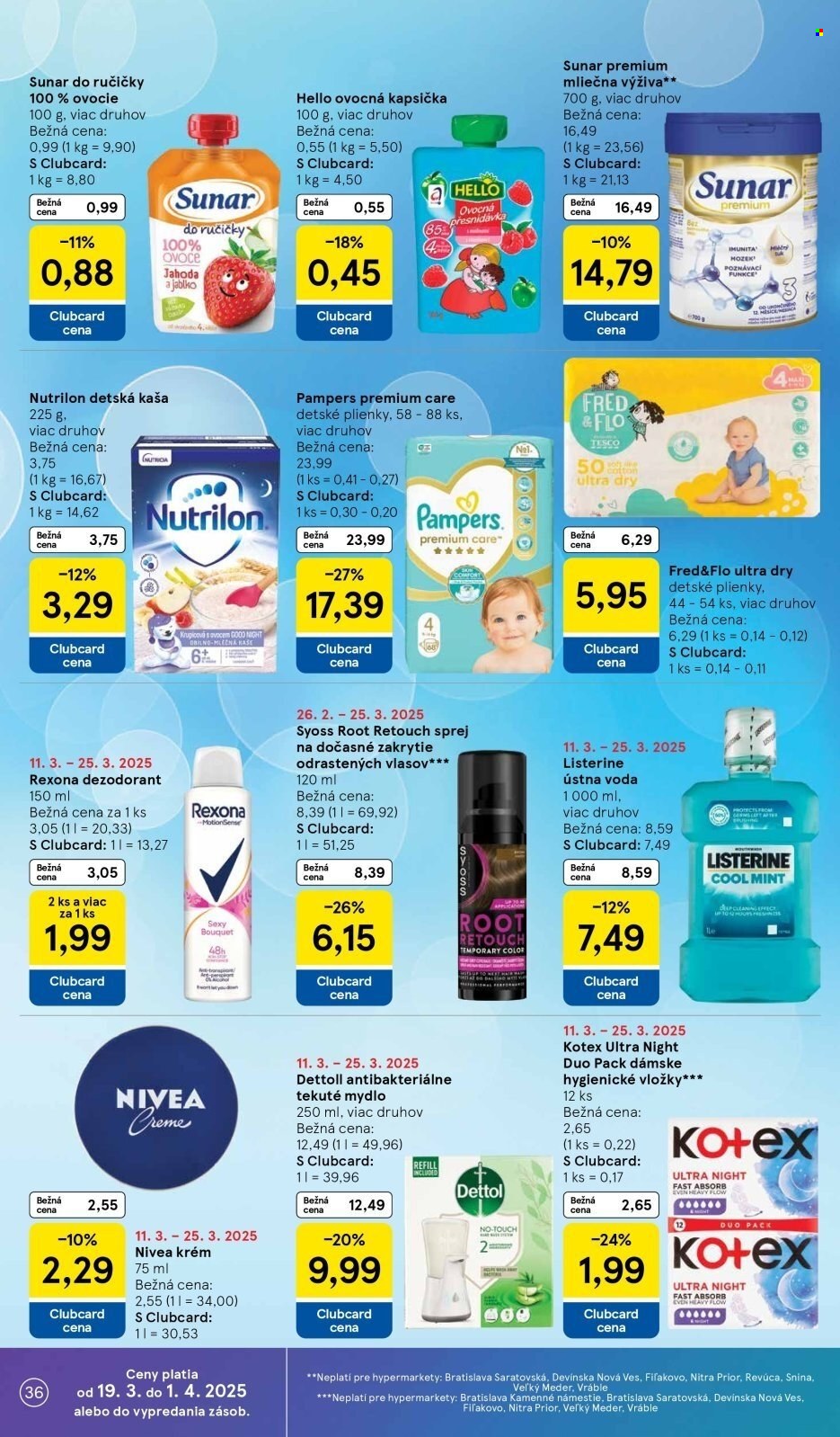 Leták TESCO - 19.3.2025 - 25.3.2025. Strana 36