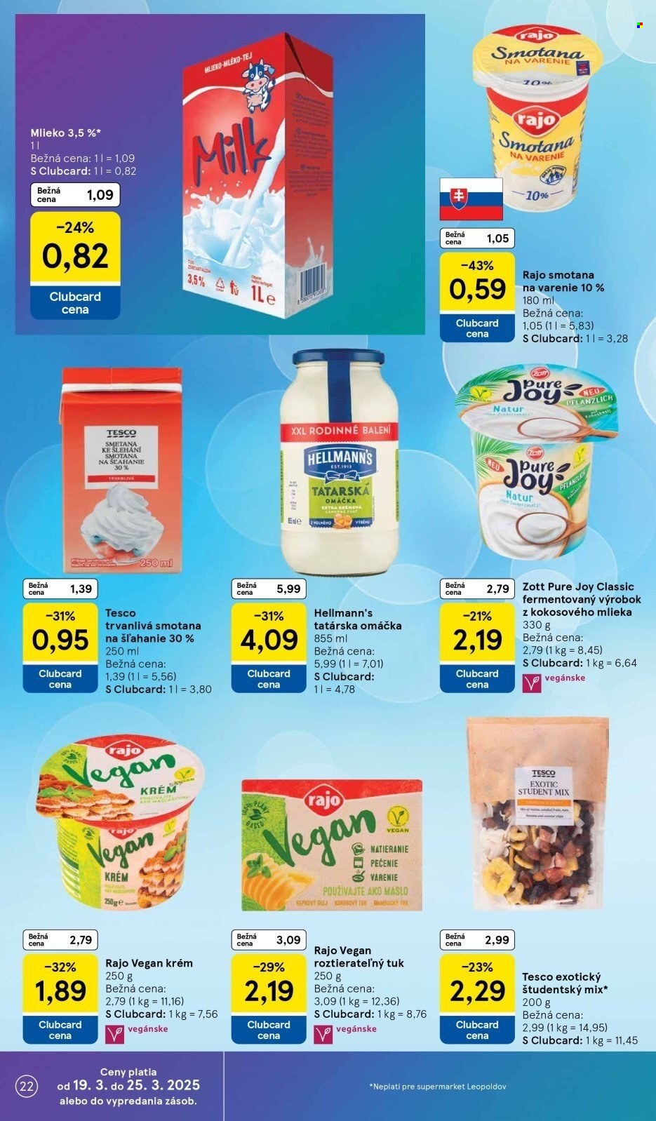 Leták TESCO supermarket - 19.3.2025 - 25.3.2025. Strana 22