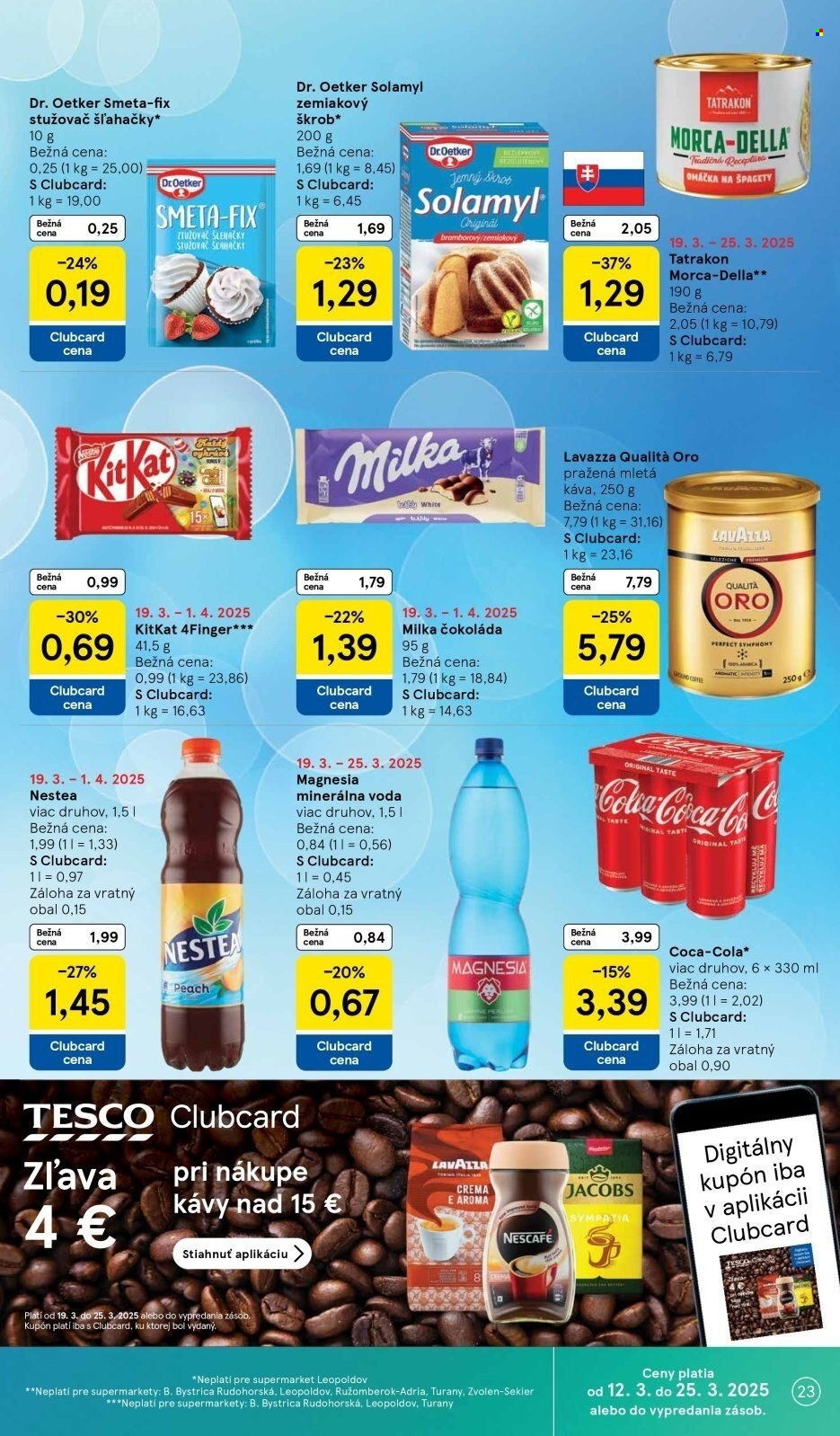 Leták TESCO supermarket - 19.3.2025 - 25.3.2025. Strana 23