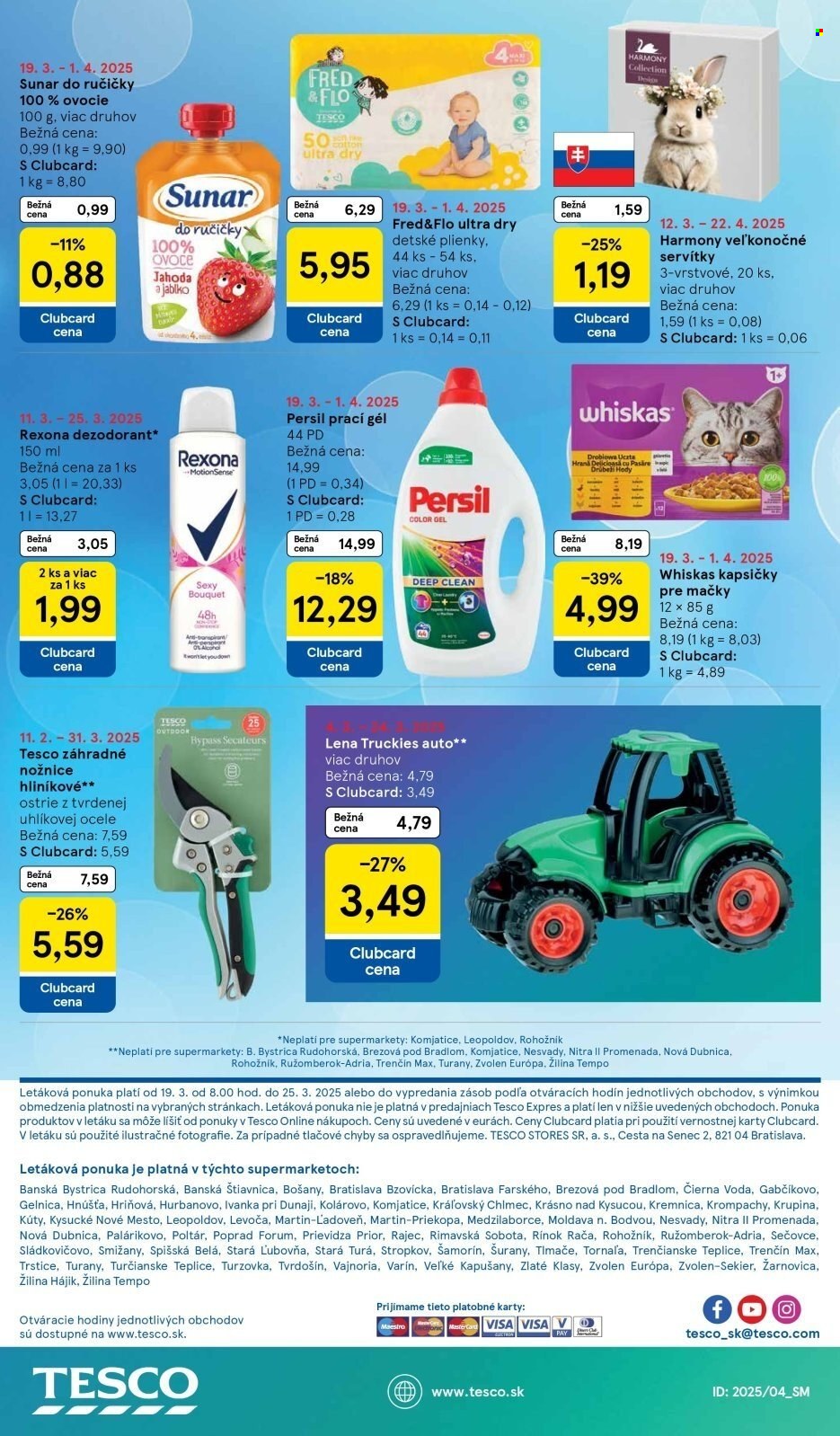 Leták TESCO supermarket - 19.3.2025 - 25.3.2025. Strana 25