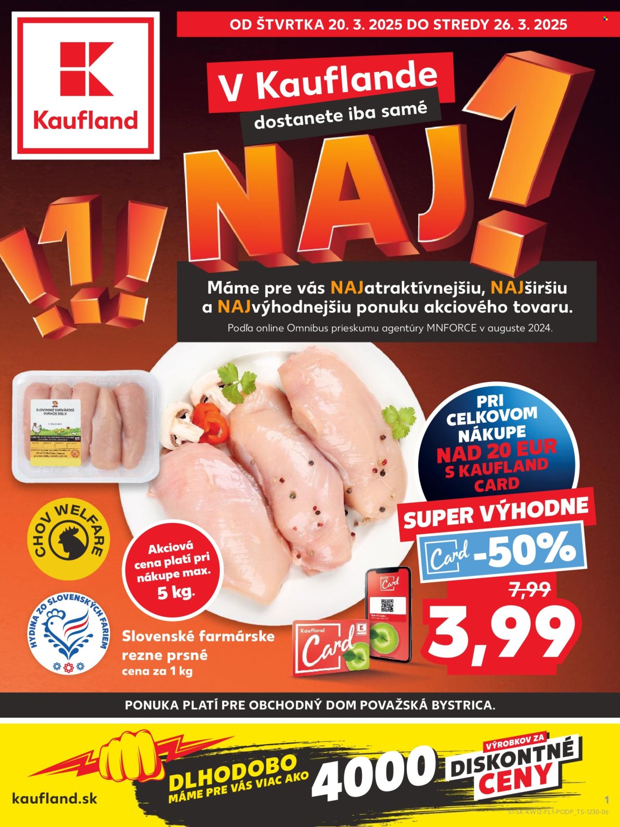 Leták Kaufland - 20.3.2025 - 26.3.2025. Strana 1