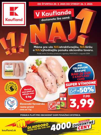 Leták Kaufland - 20.3.2025 - 26.3.2025.