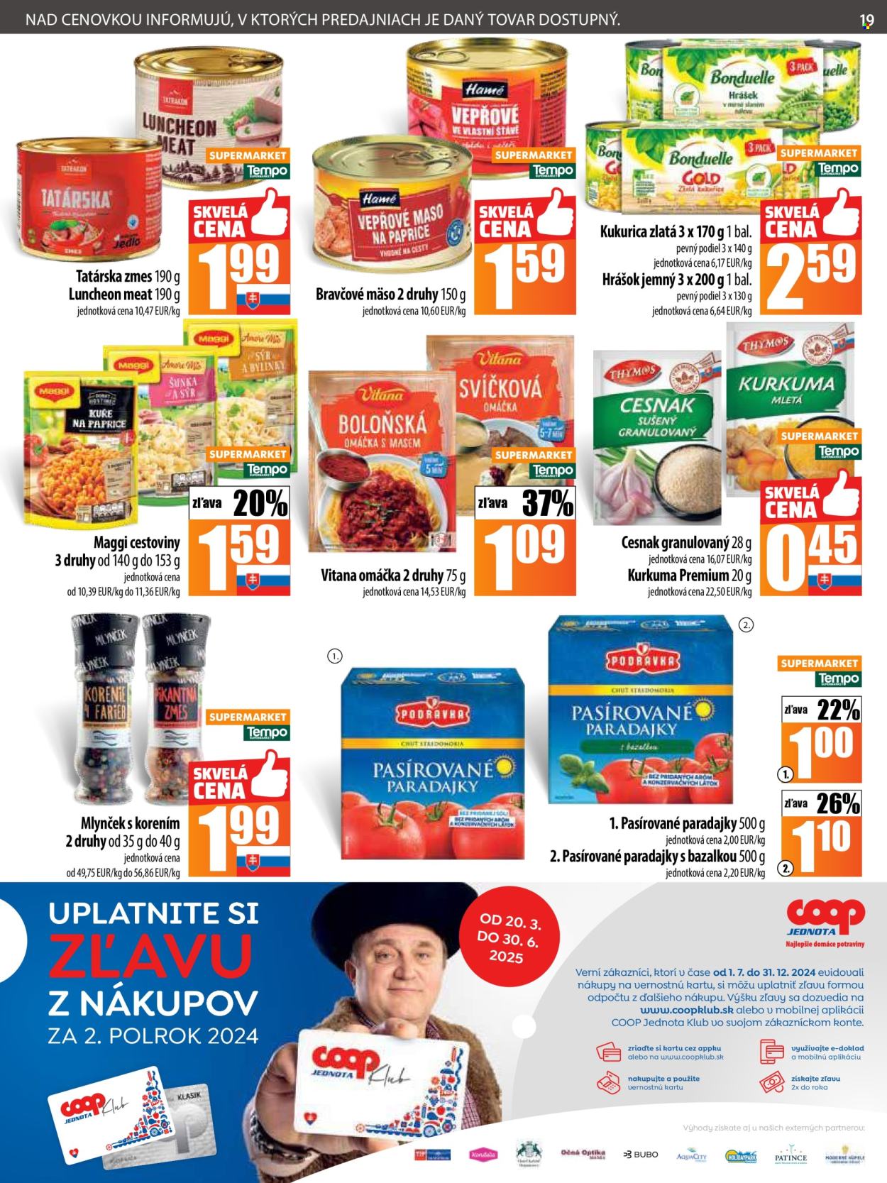 Leták COOP Jednota - 20.3.2025 - 26.3.2025. Strana 19