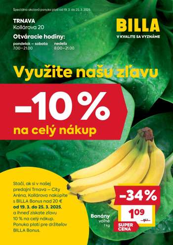 Leták Billa - 19.3.2025 - 25.3.2025.