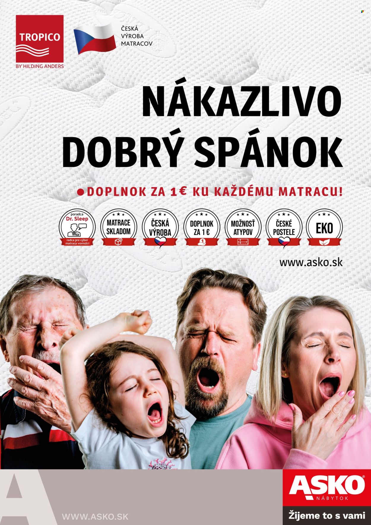 Leták Asko Nábytok. Strana 1