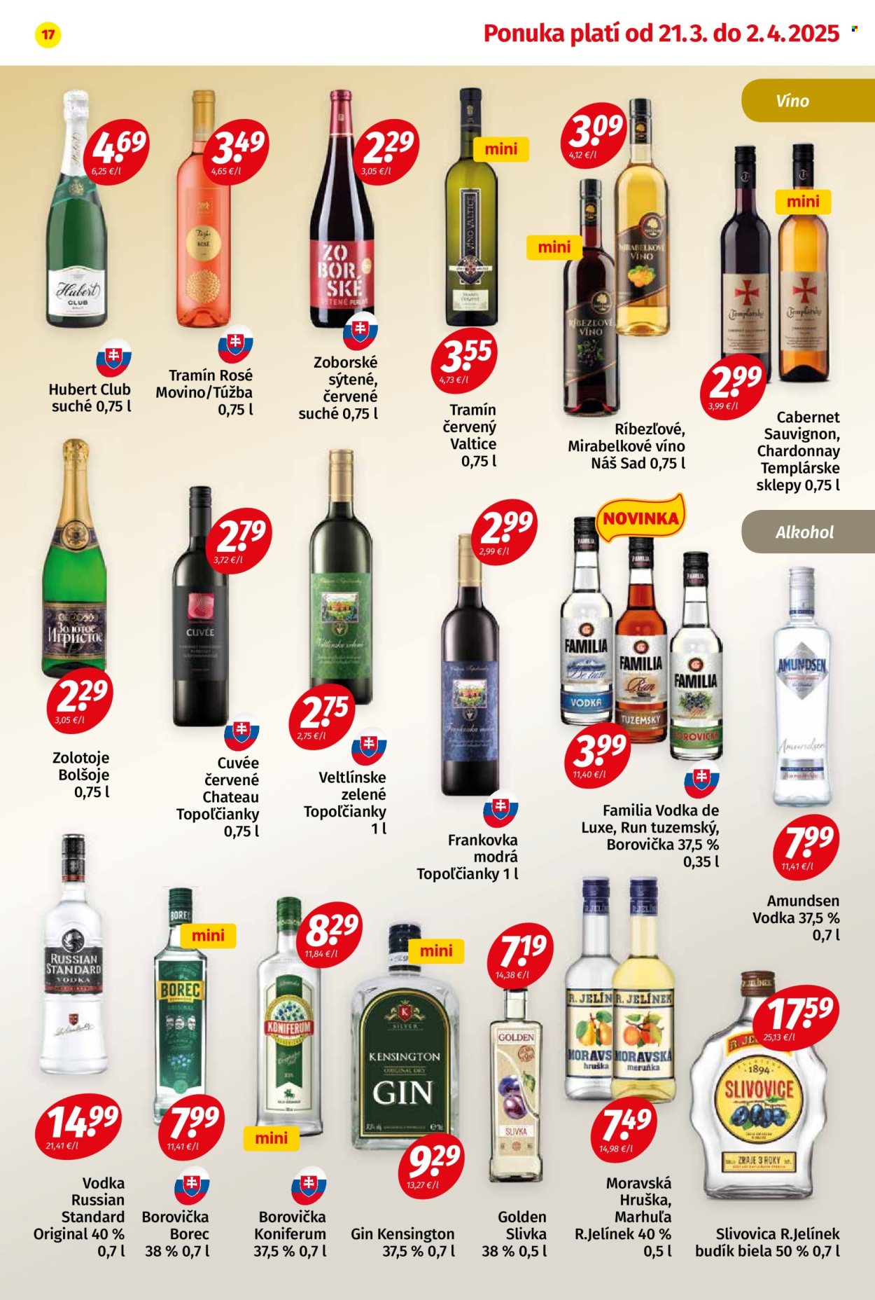 Leták Potraviny KORUNA - 21.3.2025 - 2.4.2025. Strana 17