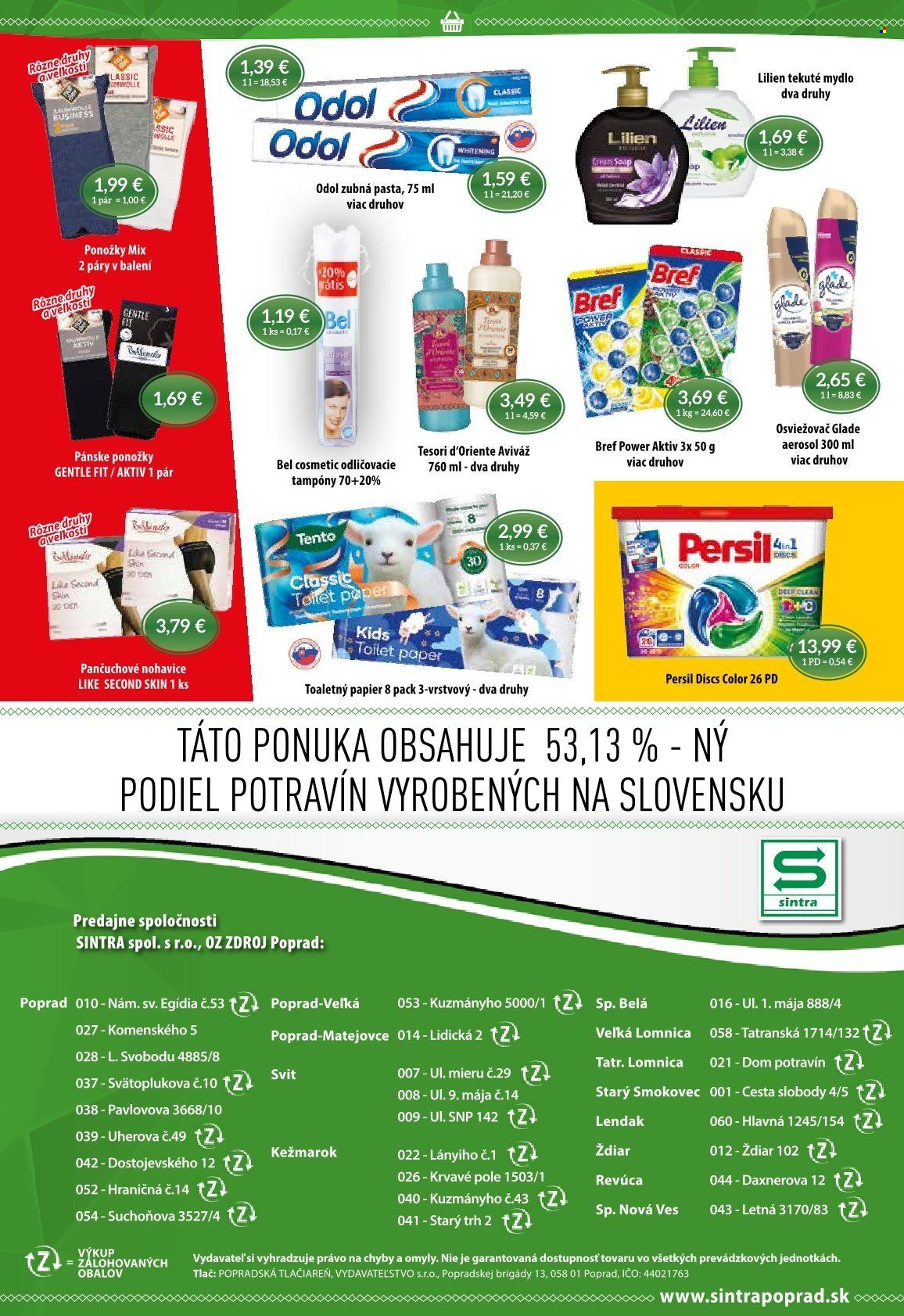 Leták Sintra - 20.3.2025 - 2.4.2025. Strana 10