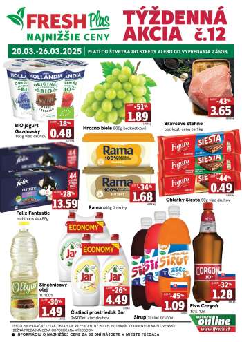 Leták FRESH - 20.3.2025 - 26.3.2025.