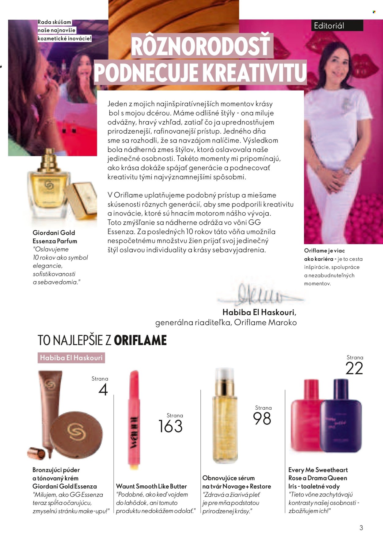 Leták Oriflame - 13.4.2025 - 3.5.2025. Strana 3