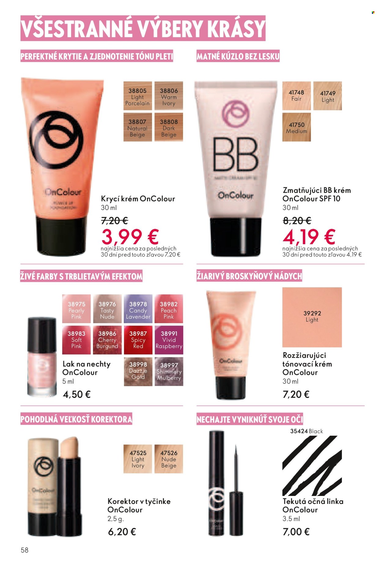 Leták Oriflame - 13.4.2025 - 3.5.2025. Strana 58