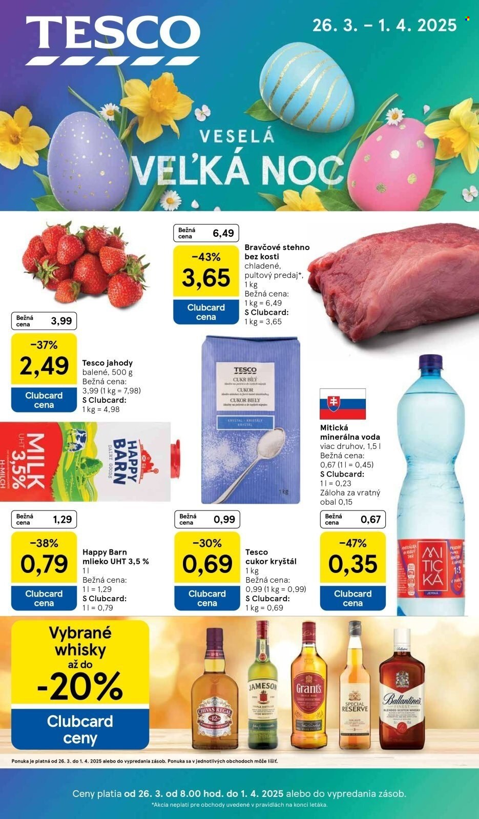 Leták TESCO - 26.3.2025 - 1.4.2025. Strana 1