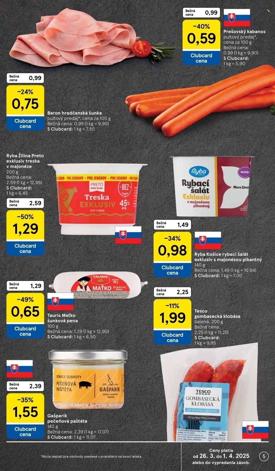 Leták TESCO - 26.3.2025 - 1.4.2025. Strana 5