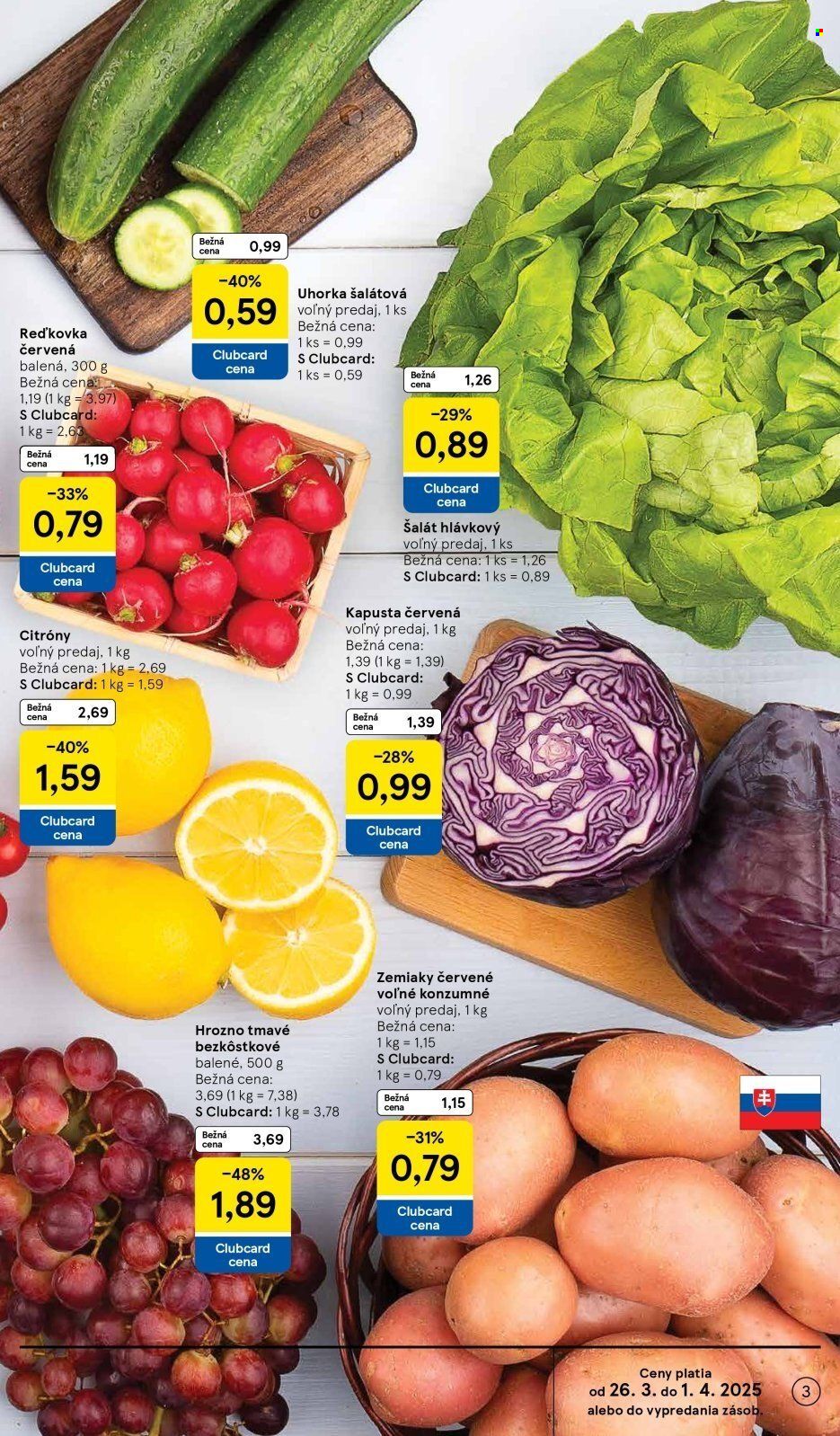 Leták TESCO supermarket - 26.3.2025 - 1.4.2025. Strana 3