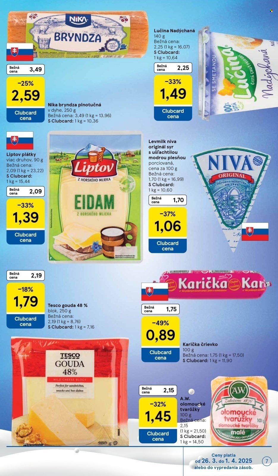 Leták TESCO supermarket - 26.3.2025 - 1.4.2025. Strana 7