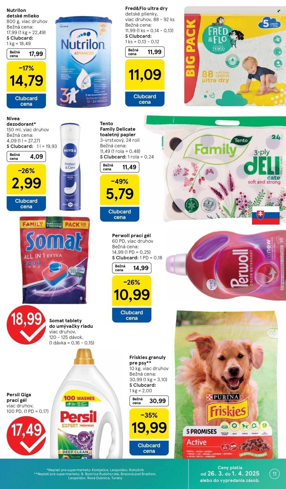 Leták TESCO supermarket - 26.3.2025 - 1.4.2025. Strana 11