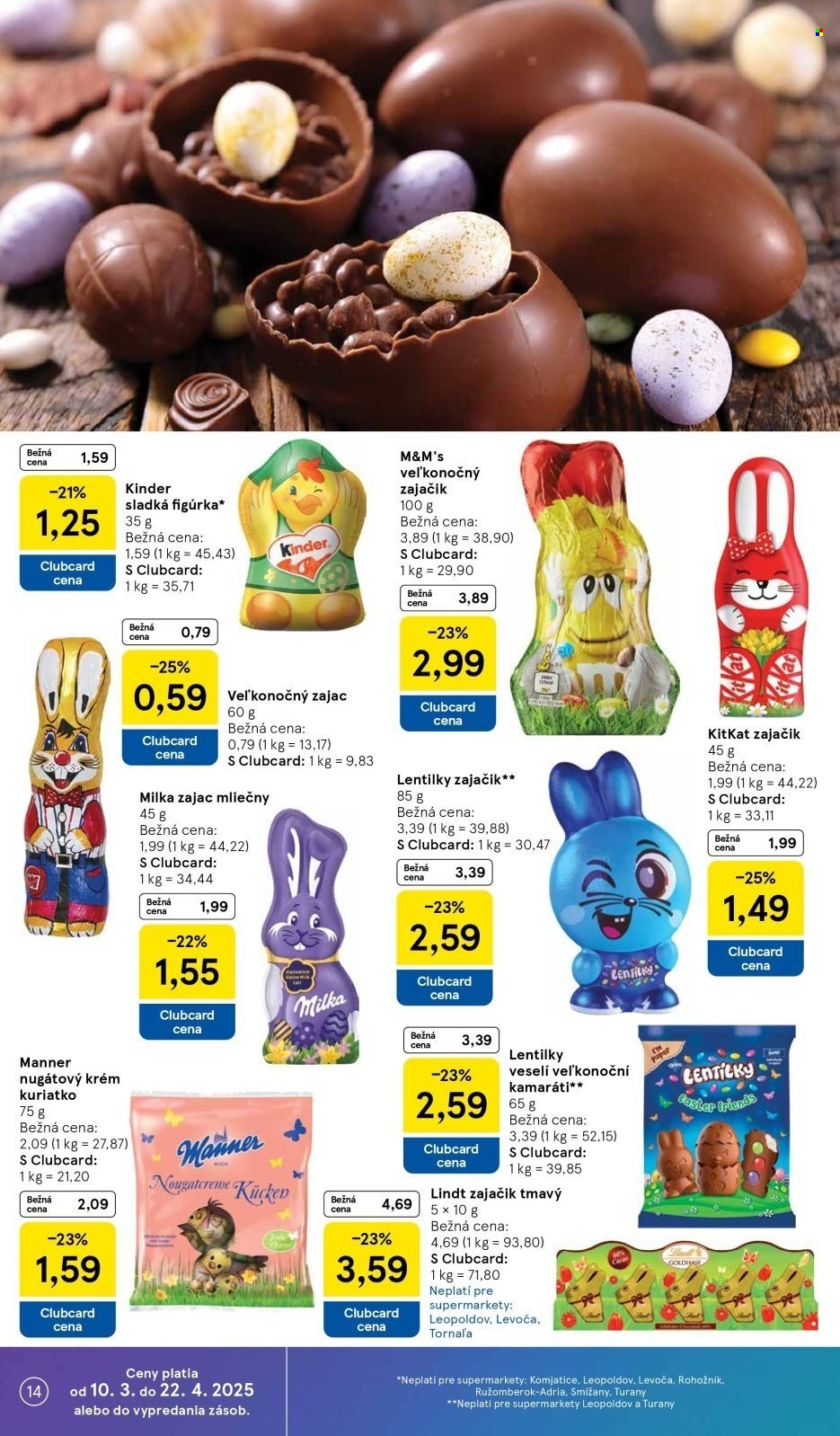 Leták TESCO supermarket - 26.3.2025 - 1.4.2025. Strana 14