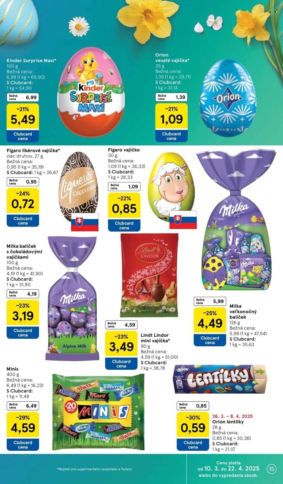 Leták TESCO supermarket - 26.3.2025 - 1.4.2025. Strana 15