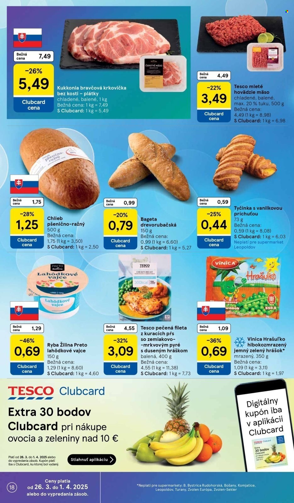 Leták TESCO supermarket - 26.3.2025 - 1.4.2025. Strana 18