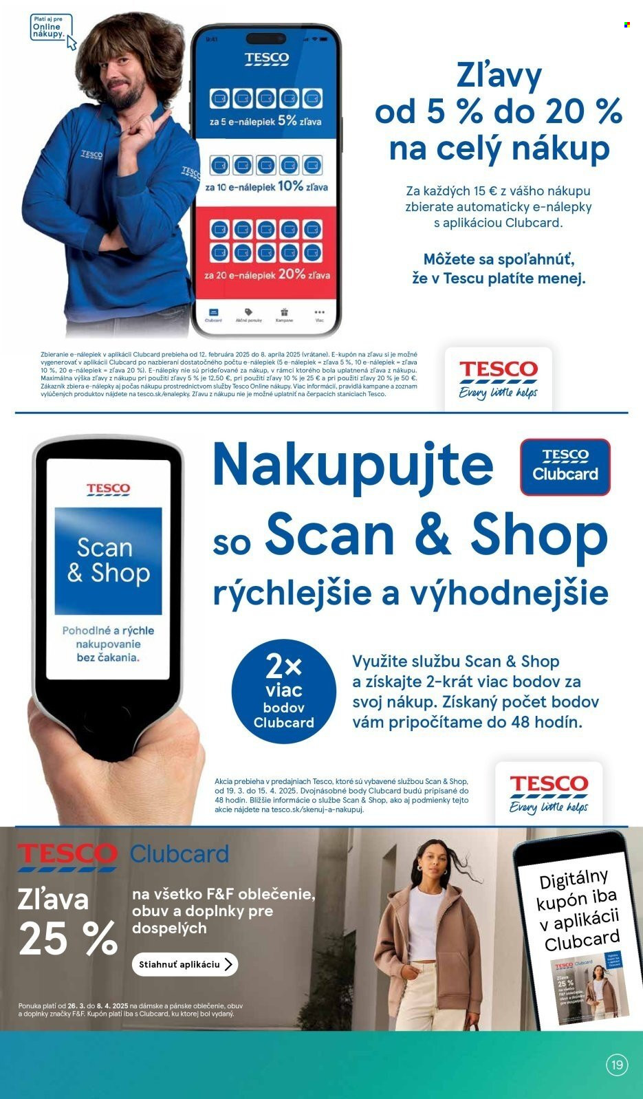 Leták TESCO supermarket - 26.3.2025 - 1.4.2025. Strana 19