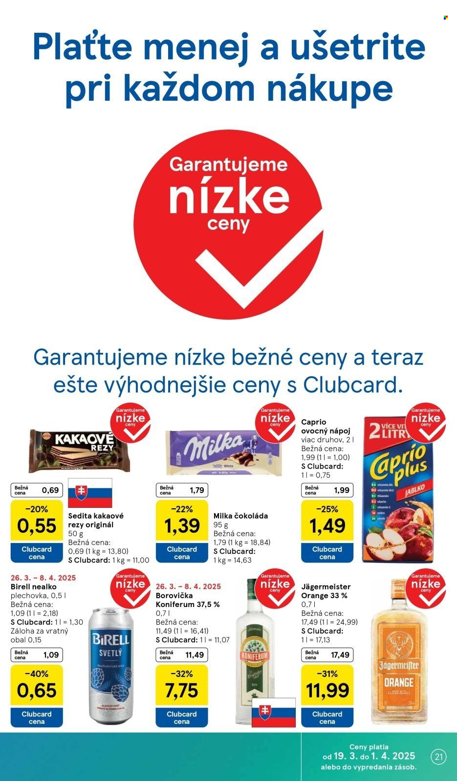Leták TESCO supermarket - 26.3.2025 - 1.4.2025. Strana 21