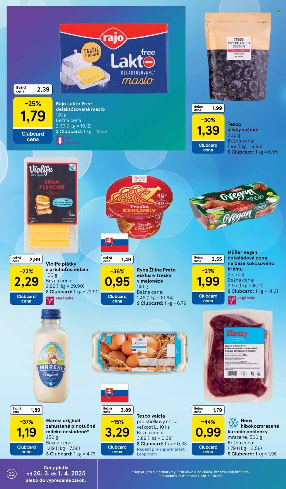 Leták TESCO supermarket - 26.3.2025 - 1.4.2025. Strana 22