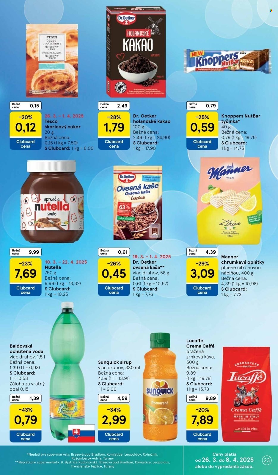 Leták TESCO supermarket - 26.3.2025 - 1.4.2025. Strana 23