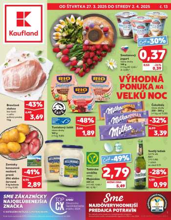Leták Kaufland - 27.3.2025 - 2.4.2025.