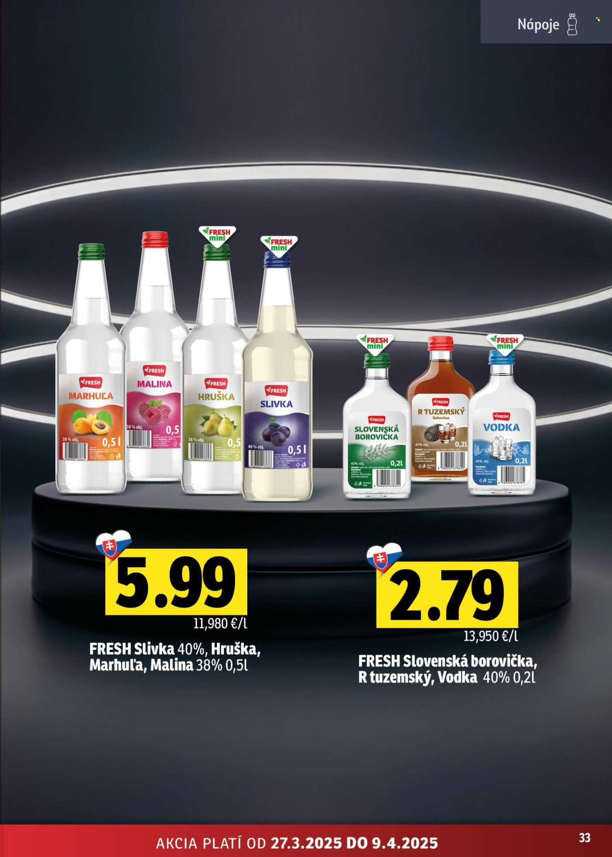 Leták FRESH - 27.3.2025 - 9.4.2025. Strana 33