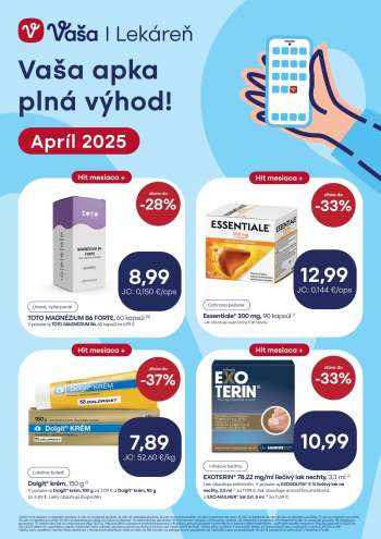 Leták Vaša lekáreň - 1.4.2025 - 30.4.2025.
