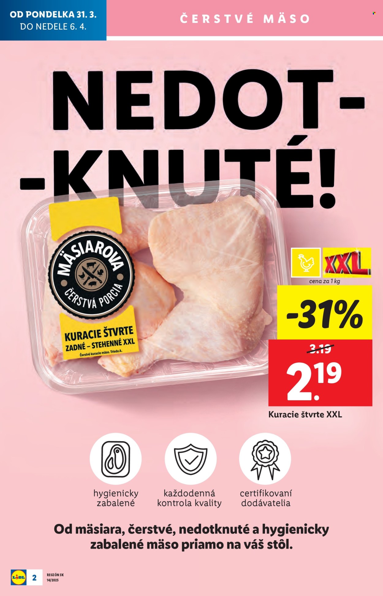 Leták Lidl - 31.3.2025 - 6.4.2025. Strana 2